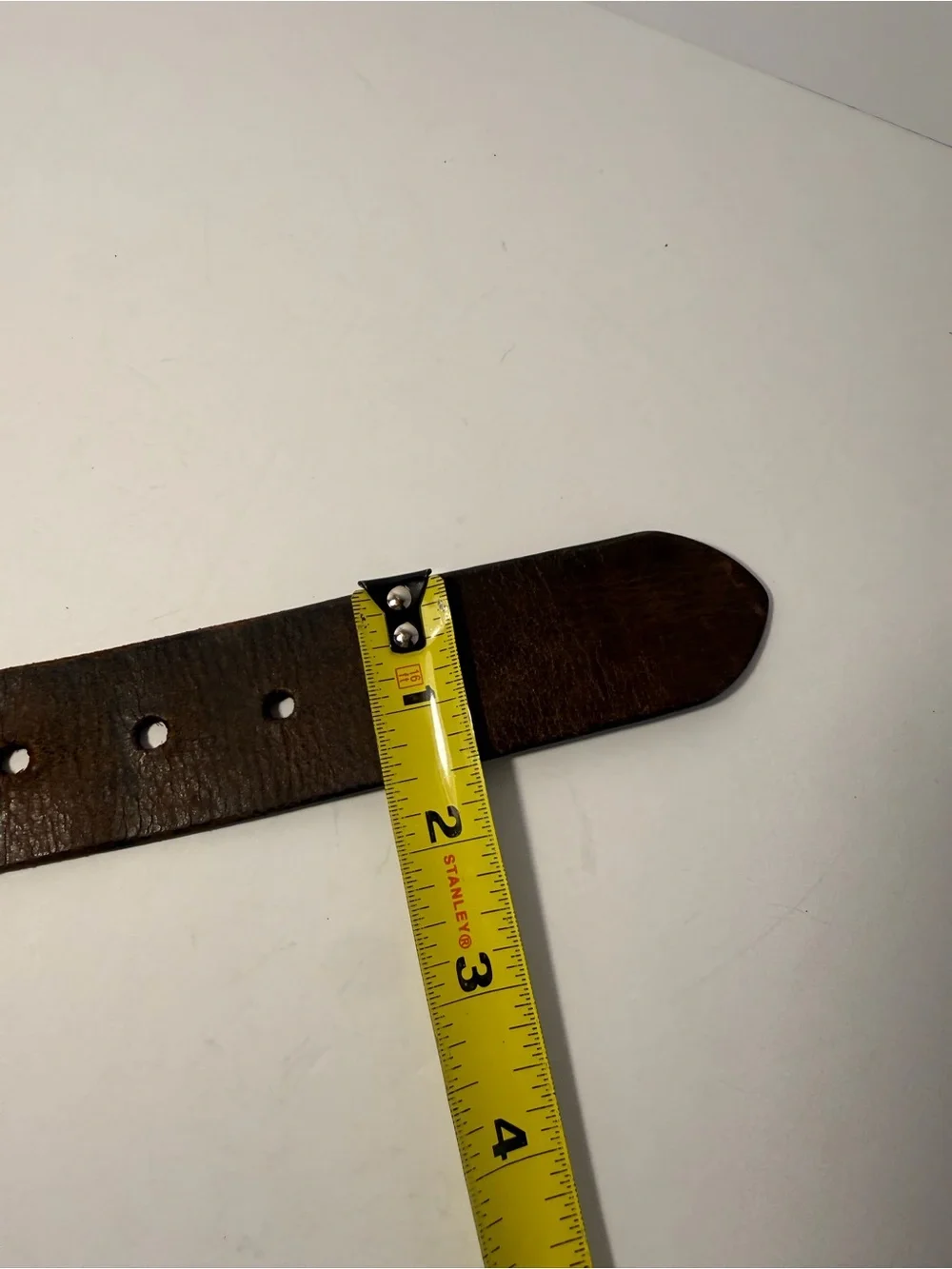 🤠 Vintage Distressed Brown Full Grain Leather Belt 38